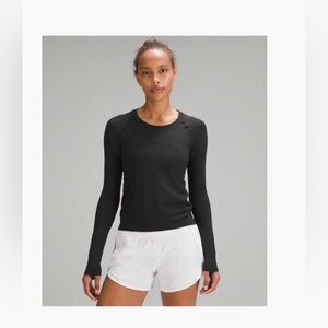 NWOT LULULEMON SIZE 8 BLACK SWIFTLY TECH 2.0 LONG SLEEVE